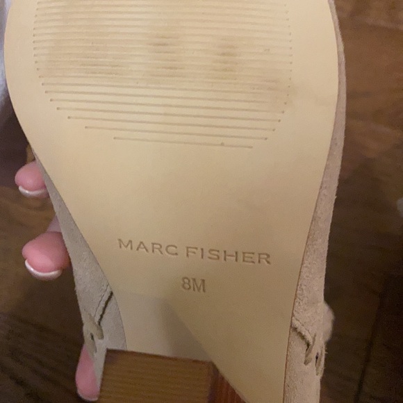 Marc Fisher Suede open toe booties size 8 - Picture 6 of 9